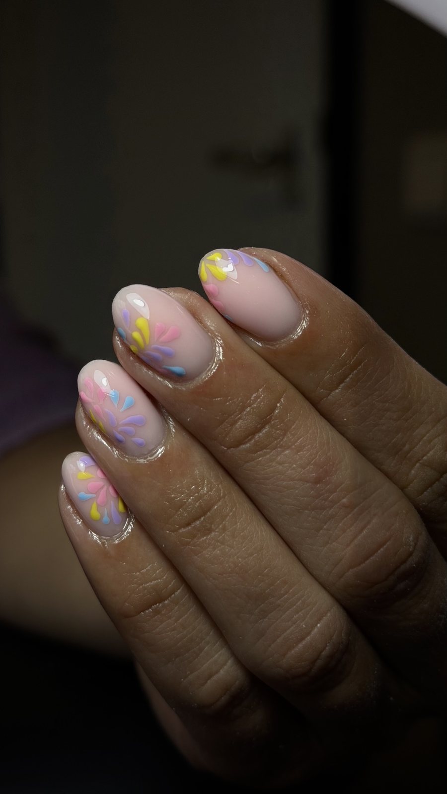 Pastel bloemen in waterverf